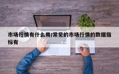 市场行情有什么用/常见的市场行情的数据指标有